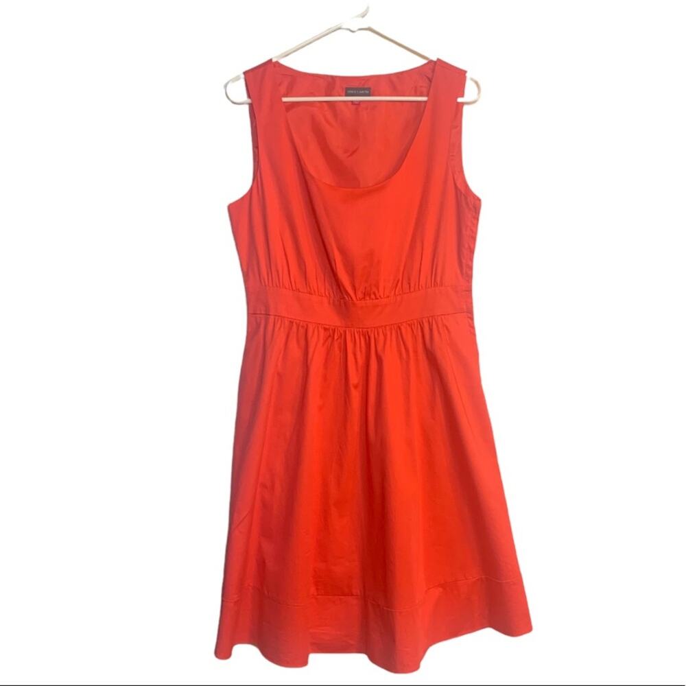 Vince Camuto Orange Red Sleeveless Dress Size 10 1111